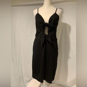 Gianni Bini Elegant Black Bow-Tie Dress NWOT